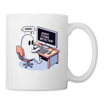 GHOST TYPING DETECTED! -OOPS! - Mug - white - Right