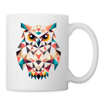 Eule // owl - Tasse - Weiß - Rechts