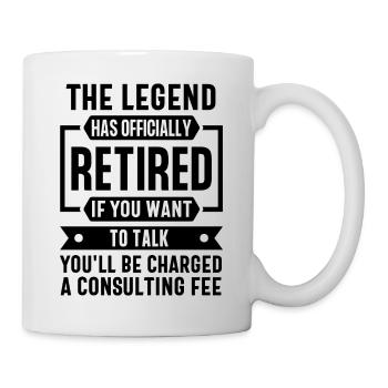 drôle de retraite - Mug blanc - blanc - Droite