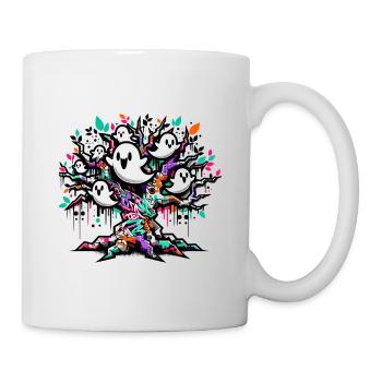 Graffiti Ghost Tree T-Shirt - Mug blanc - blanc - Droite