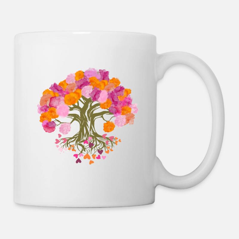 Castor oil plant - Mug - white