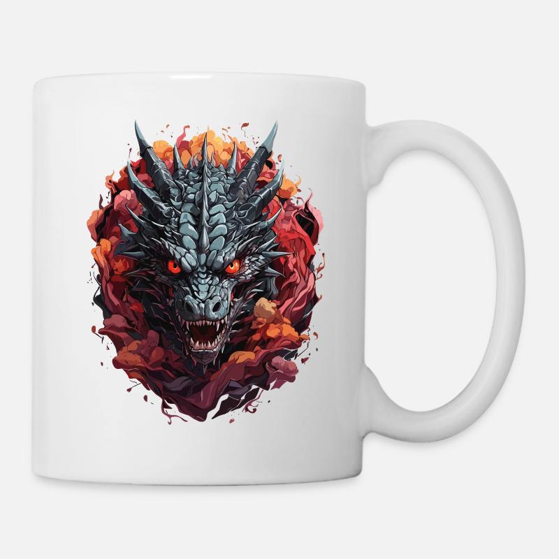 Œil du dragon ténébreux - Mug blanc - blanc