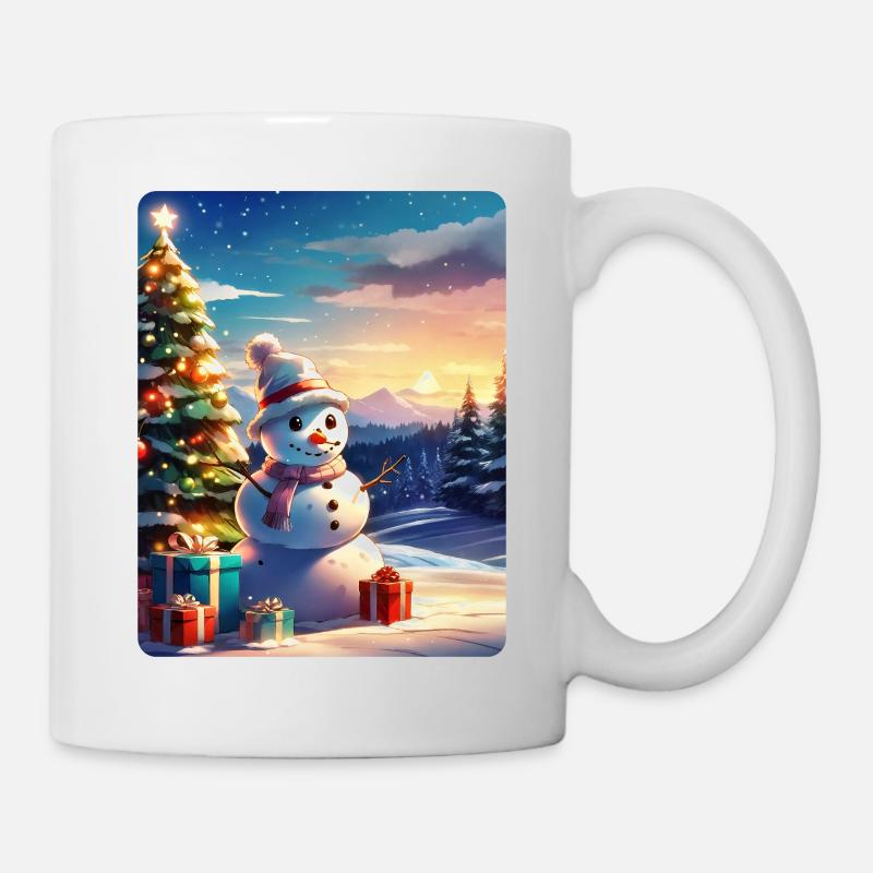 Christmas Snowman Blank Pattern 1.3 - Mug - white