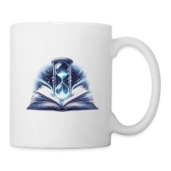 Lernen ist nur eine Frage der Zeit. - Tasse - Weiß - Rechts
