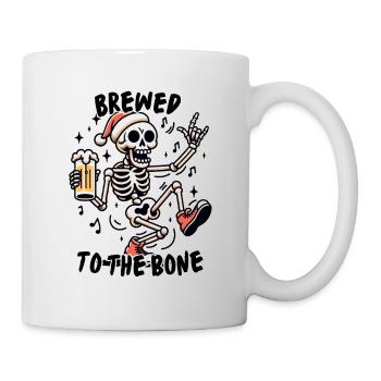 brewed to the bone in halloween - Mug - white - Right
