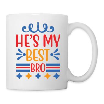 best bro - Tasse - Weiß - Rechts