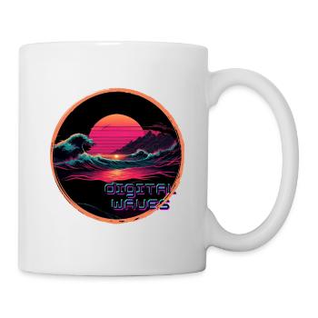 Digital Waves - Mug - white - Right