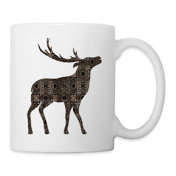 Cerf - Mug blanc - blanc - Droite