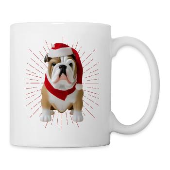 Bulldog Merry Christmas Dog Dogs - Mug - white - Right