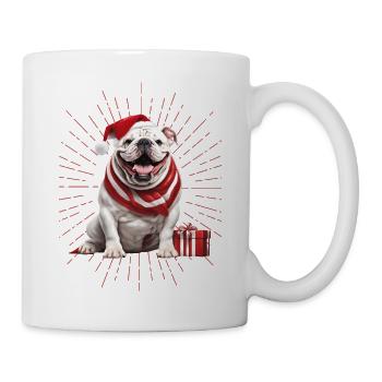 Bulldog Merry Christmas Dog Dogs - Mug - white - Right
