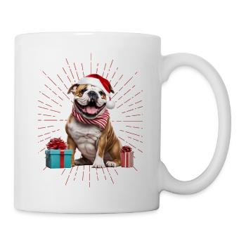 Bulldog Merry Christmas Dog Dogs - Mug - white - Right