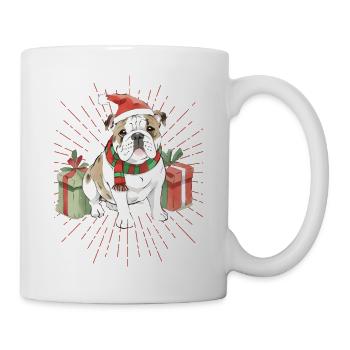 Bulldog Merry Christmas Dog Dogs - Mug - white - Right