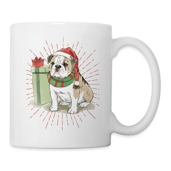 Bulldog Merry Christmas Dog Dogs - Mug - white - Right