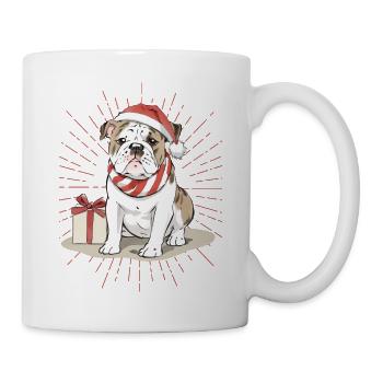 Bulldog Merry Christmas Dog Dogs - Mug - white - Right