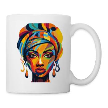 hübsche Kultur - Tasse - Weiß - Rechts