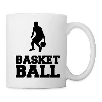 basketball - Tasse - Weiß - Rechts
