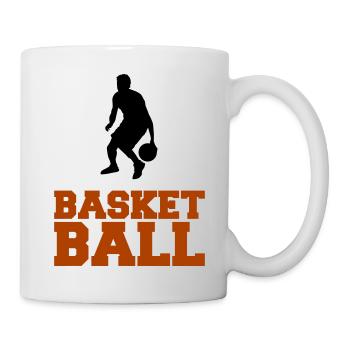 basket-ball - Mug blanc - blanc - Droite