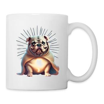 Bulldogge Halloween Hund Hunde - Tasse - Weiß - Rechts