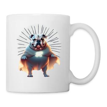 Bulldogge Halloween Hund Hunde BELLOWEEN - Tasse - Weiß - Rechts