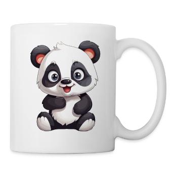 Panda Bear Cute Cute Fluffy I Love Pandas - Mug - white - Right