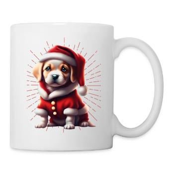 Bulldog Joyeux Noël Chien Chiens - Mug blanc - blanc - Droite