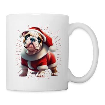 Bulldog Merry Christmas Dog Dogs - Mug - white - Right