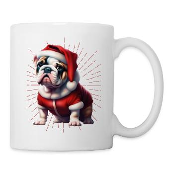 Bulldog Merry Christmas Dog Dogs - Mug - white - Right