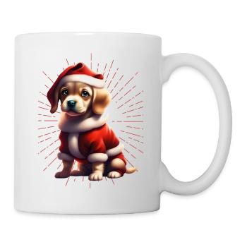 Frohe Weihnachten Hund Hunde - Tasse - Weiß - Rechts