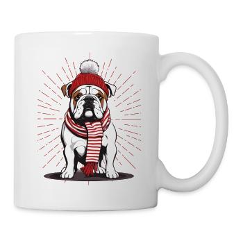 Bulldog Merry Christmas Dog Dogs - Mug - white - Right