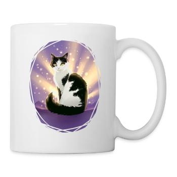 Black White Cat Violetshine Violetshine - Mug - white - Right
