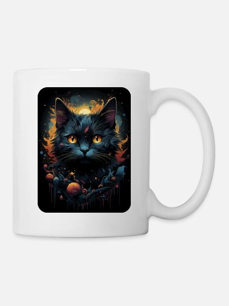 Carlos Klex der schwarze Kater - Tasse - Weiß