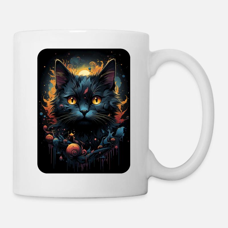 Carlos Klex der schwarze Kater - Tasse - Weiß