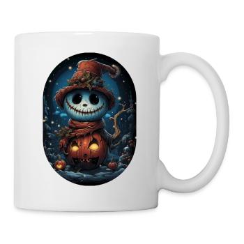 James the Friendly Halloween Snowman - Mug - white - Right