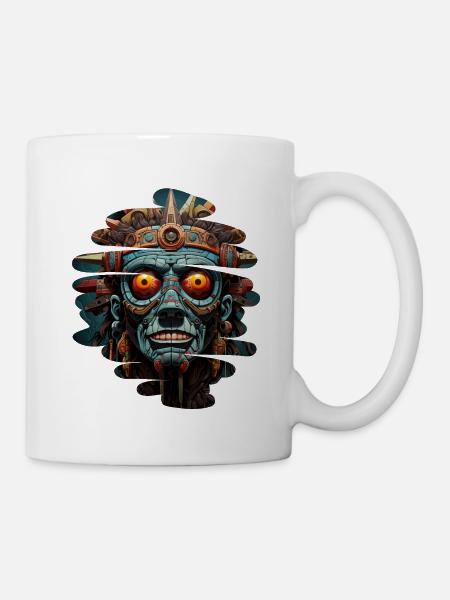 Tatonka the Blue Aztec Shaman - Mug - white