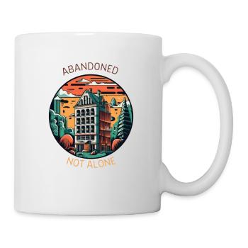 "Abandoned, not alone" - Mug - white - Right
