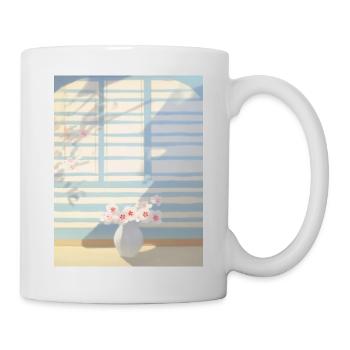 Blumenstrauß Illustration - Tasse - Weiß - Rechts