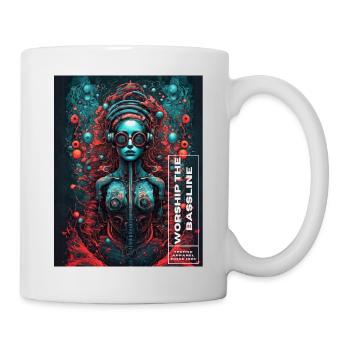 Worship the bassline - Mug - white - Right