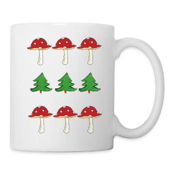 Toadstools and forest - Mug - white - Right