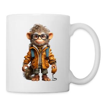 Udo the Explorer Monkey - Mug - white - Right