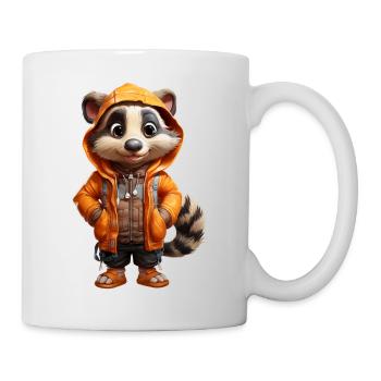 Florian der Dachs - Tasse - Weiß - Rechts
