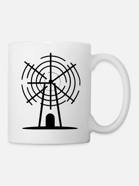Windmühle - Tasse - Weiß