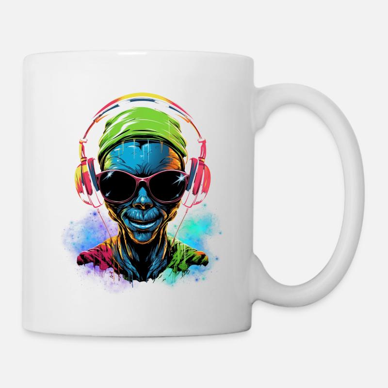 Alien Rave - Tasse - Weiß