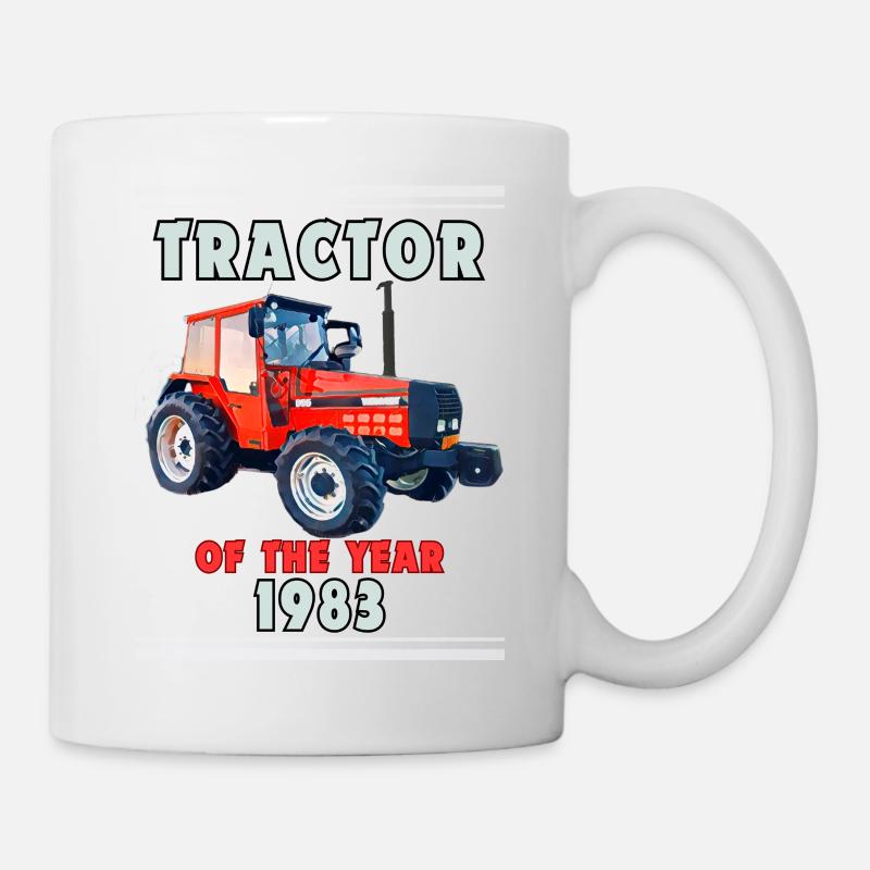 Tracteur de l’année 1983 - Mug blanc - blanc