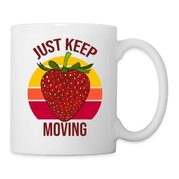 just keep moving - Mug - white - Right