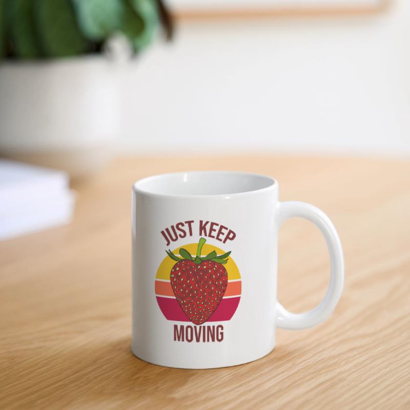 Continuez simplement à bouger Mug blanc