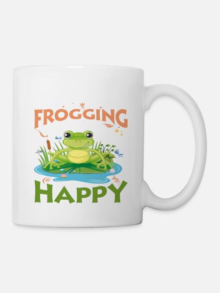 I´m so Frogging Happy - Tasse - Weiß