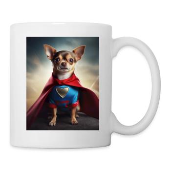 Chihuahua Superhero - Mug - white - Right