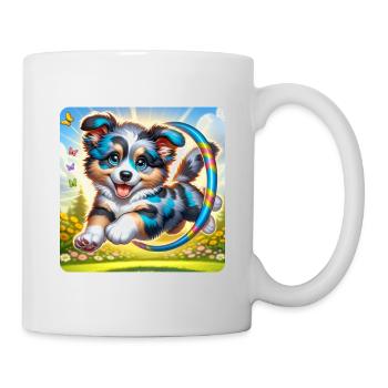 Chiot mignon - Mug blanc - blanc - Droite