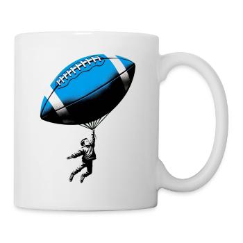 Jeune ballon de football américain StreetArt Banksy - Mug blanc - blanc - Droite