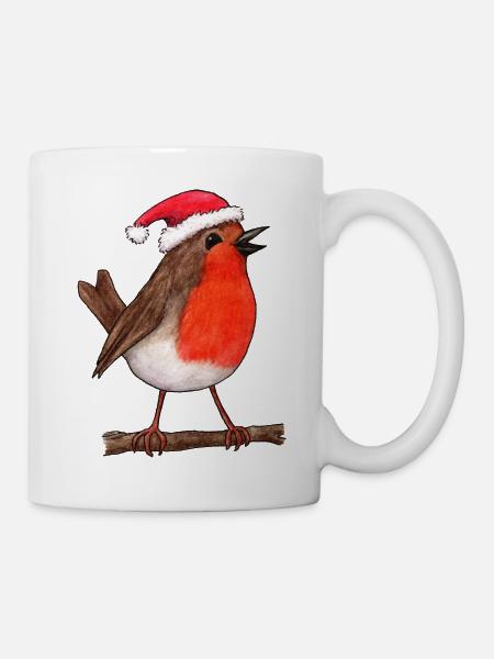 Christmas Robin - Mug - white